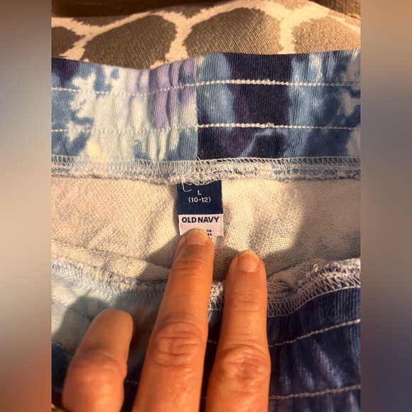 Old Navy Girls LG10/12 Blue and Purple Tie-Dye Joggers NWT back to school summer - Picture 3 of 6